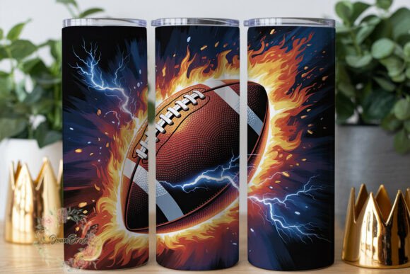 Flaming Football 20oz Tumbler Wrap Review