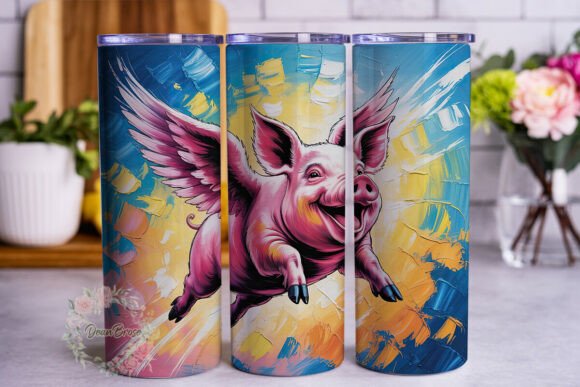 Flying Pig Art 20oz Tumbler Wrap Review