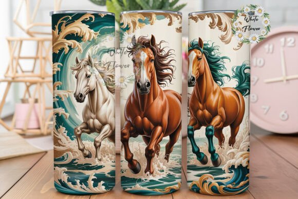 Galloping Horses Art 20oz Tumbler Wrap Review