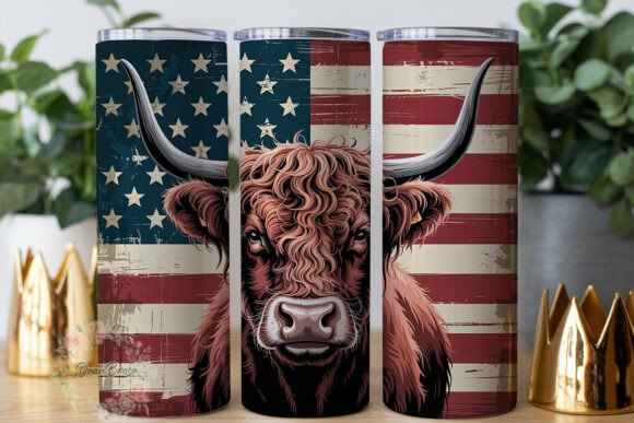 Highland Cow Flag 20oz Tumbler Wrap Review