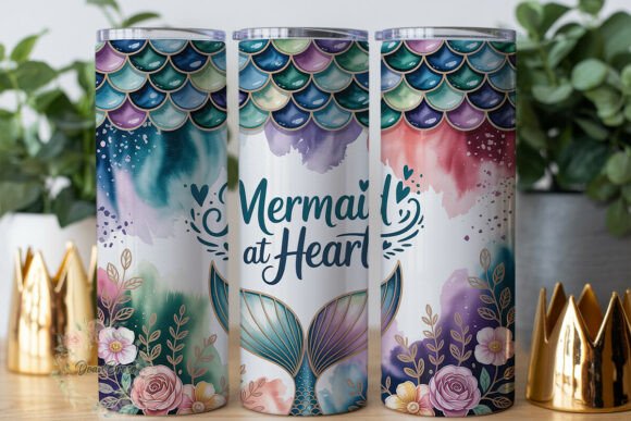 Mermaid Heart Teal Purple 20oz Tumbler W Review
