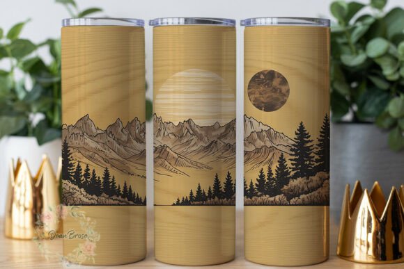 Mountain Forest Scene 20oz Tumbler Wrap Review