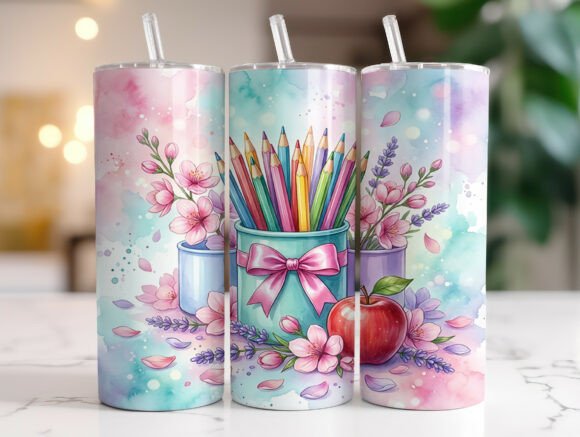 Pastel Teacher 20oz Tumbler Sublimation Review