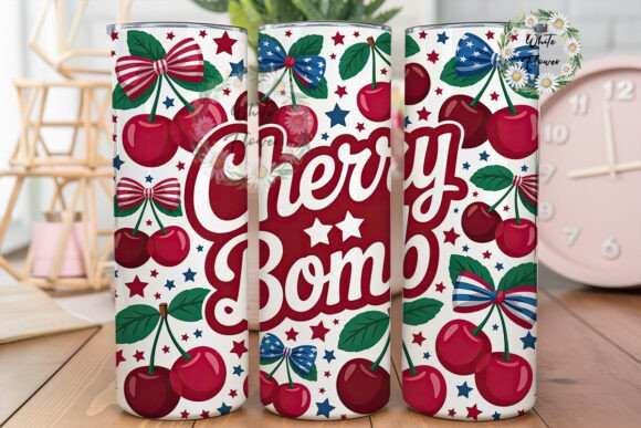 Patriotic Cherry Bomb 20oz Tumbler Wrap Review