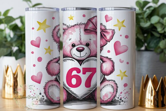Pink Bear Heart 67: A Designer's Review for 20oz Wraps