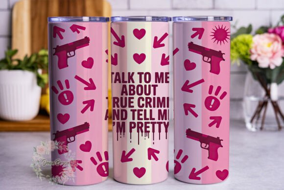 Pink Crime Pretty 20oz Tumbler Wrap