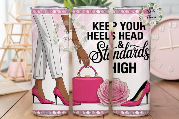 Pink Fashion Heels Rose 20oz Tumbler Review