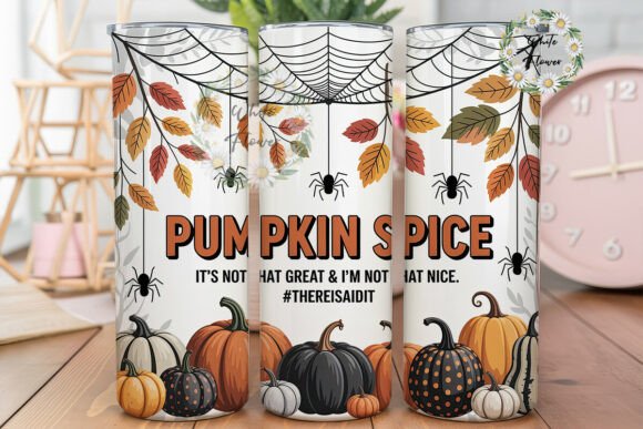 Pumpkin Spice Funny 20oz Tumbler Wrap Review