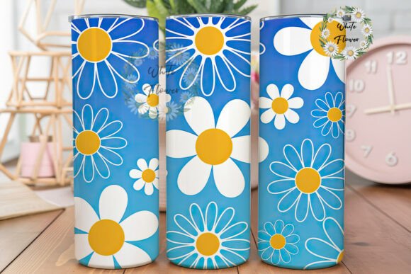 Review: Blue Daisy Floral 20oz Tumbler Wrap Design