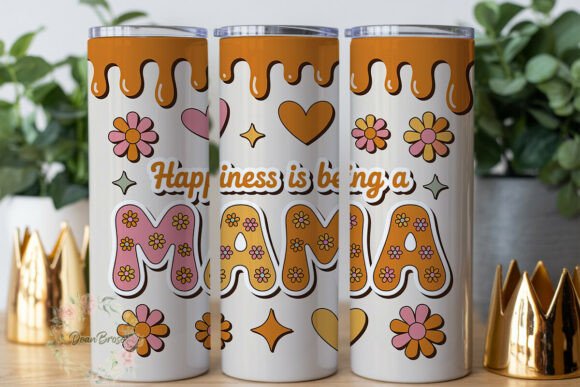 Review: Floral MAMA Happiness Tumbler Wrap Design