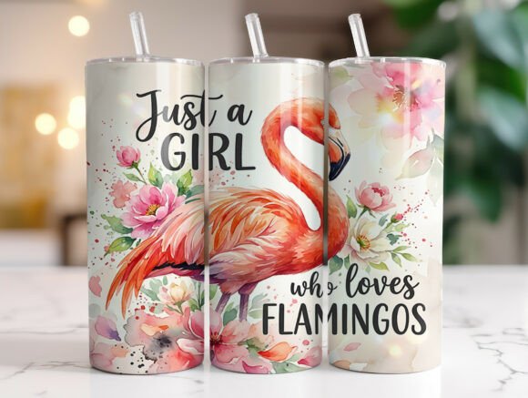 Review: Just a Girl Who Loves Flamingos Tumbler Design