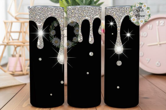 Review: Sparkling Glitter Drips 20oz Tumbler Design