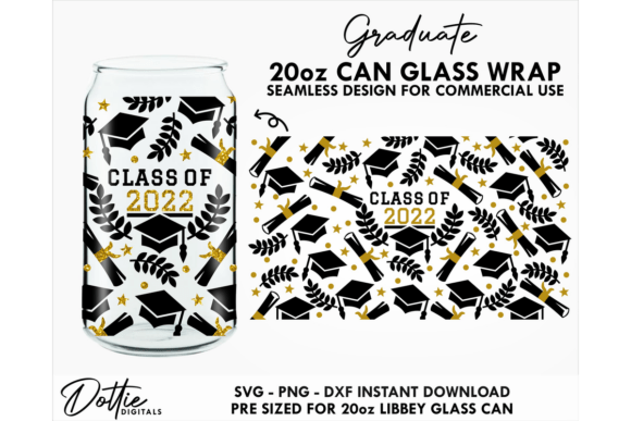 Reviewing the Graduation 20oz Glass Can Wrap SVG for Stitch Projects
