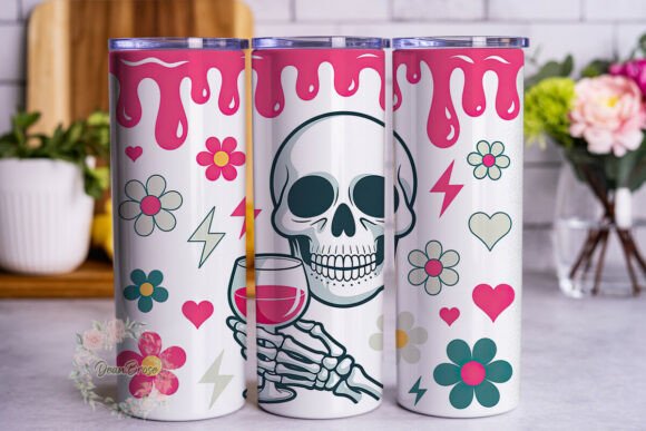 Sarcastic Skull Mom 20oz Tumbler Wrap