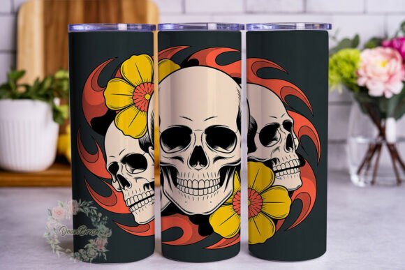 Skull Sunflower Tattoo 20oz Tumbler Design Review