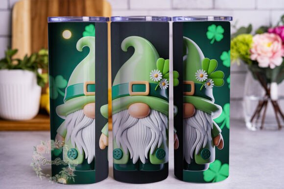 St Patrick's Gnome 20oz Tumbler Wrap