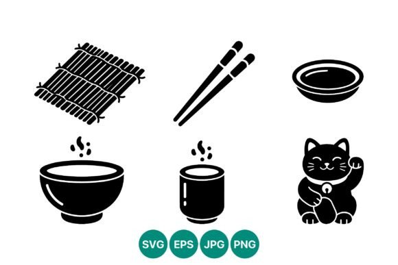 Sushi Mat Chopsticks Tea Cup Cat: A Designer's Review