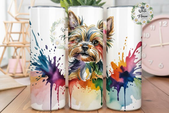 Vibrant Watercolor Dog 20oz Tumbler Wrap Review
