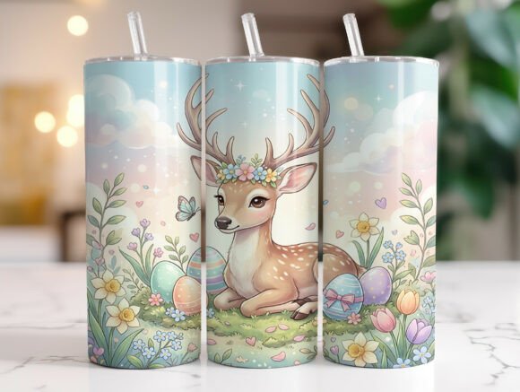 Whimsical Deer Easter Eggs Tumbler Wrap Review